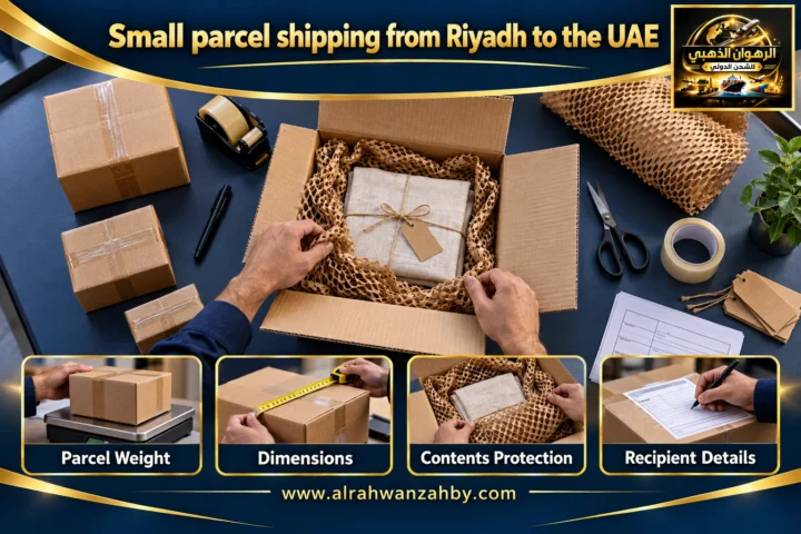 Small parcel shipping from Riyadh to the UAE