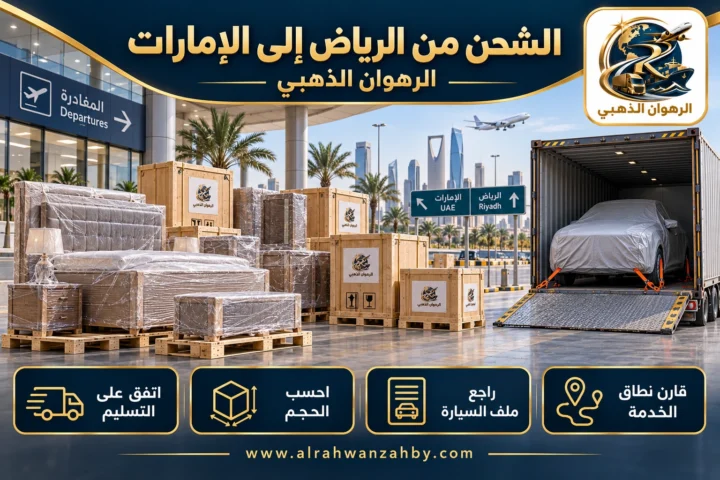 الشحن من الرياض إلى الإمارات — الرهوان الذهبي