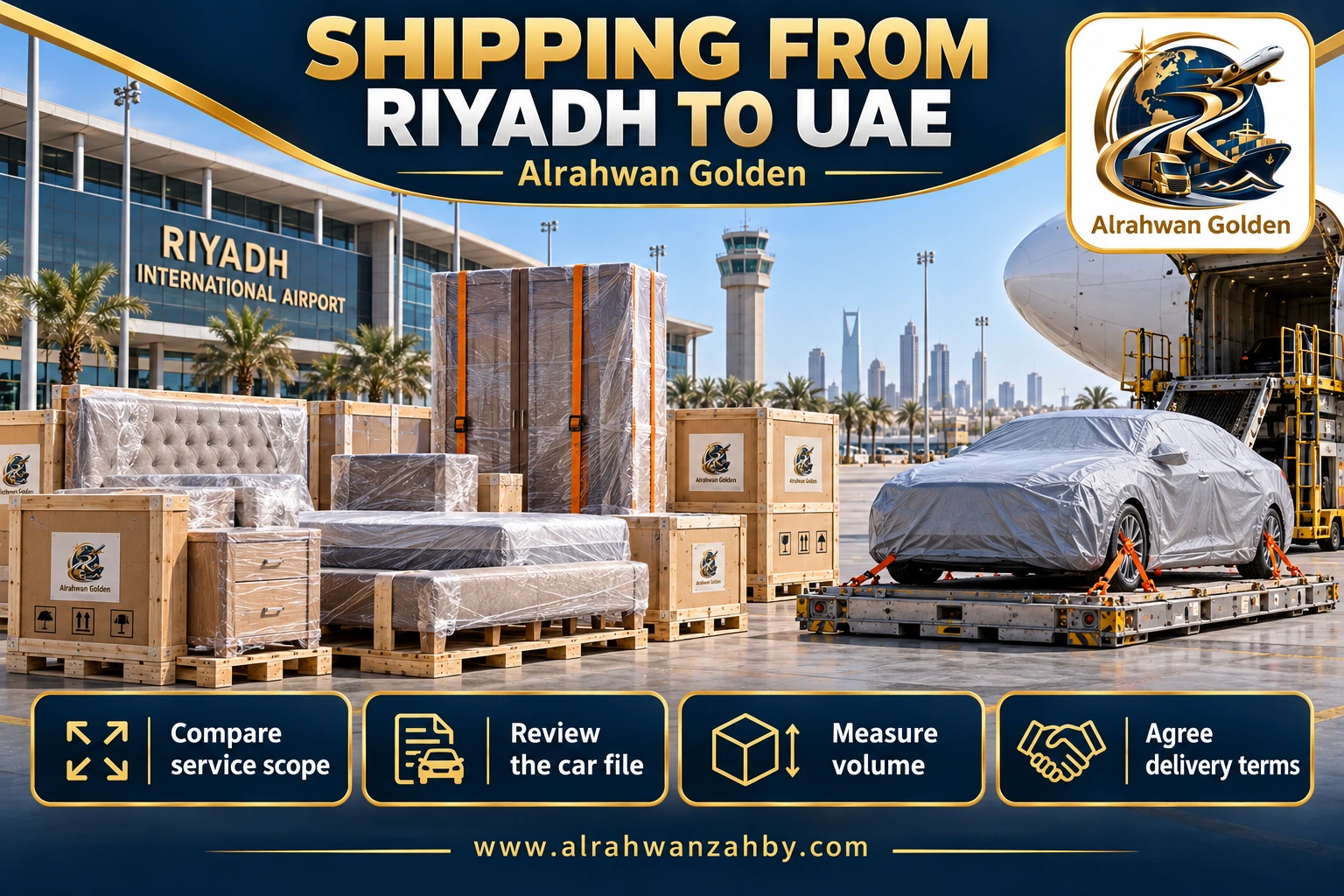 SHIPPING FROM RIYADH TO UAE — Alrahwan Golden