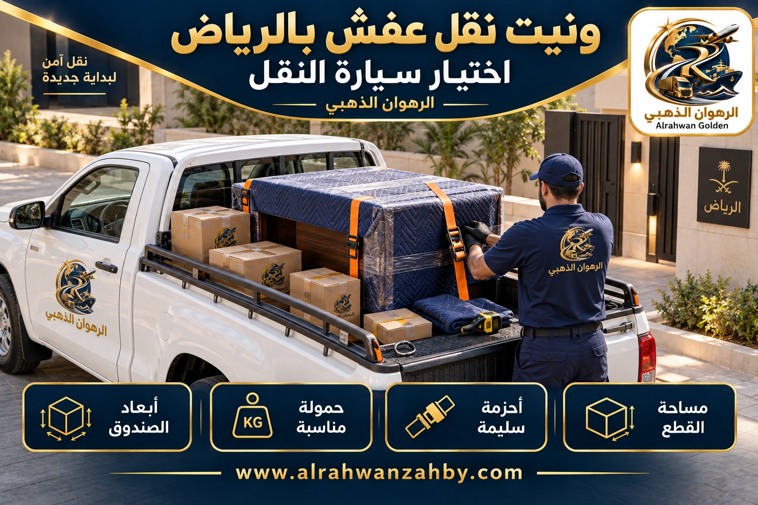 ونيت نقل عفش بالرياض — اختيار سيارة النقل