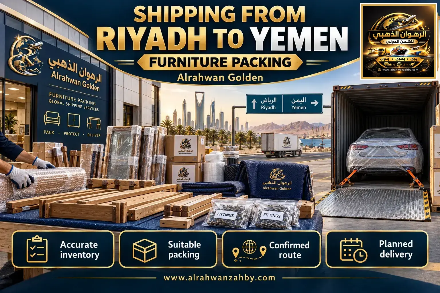 Shipping From Riyadh To Yemen — Furniture Packing