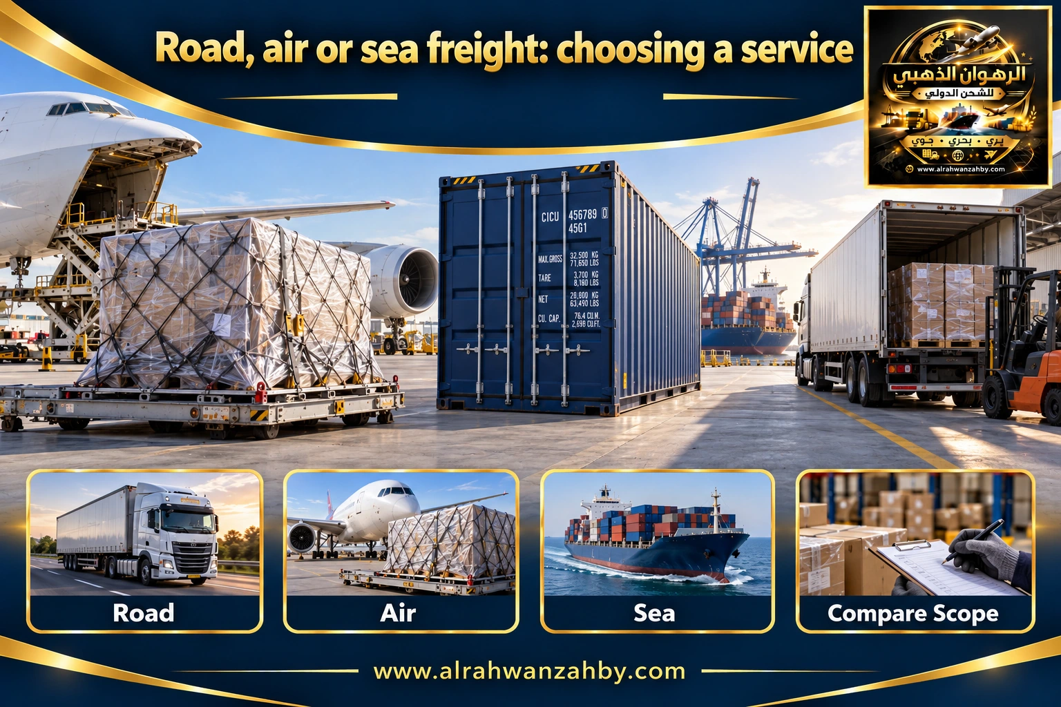 Road, air or sea freight: choosing a service — preparation and delivery