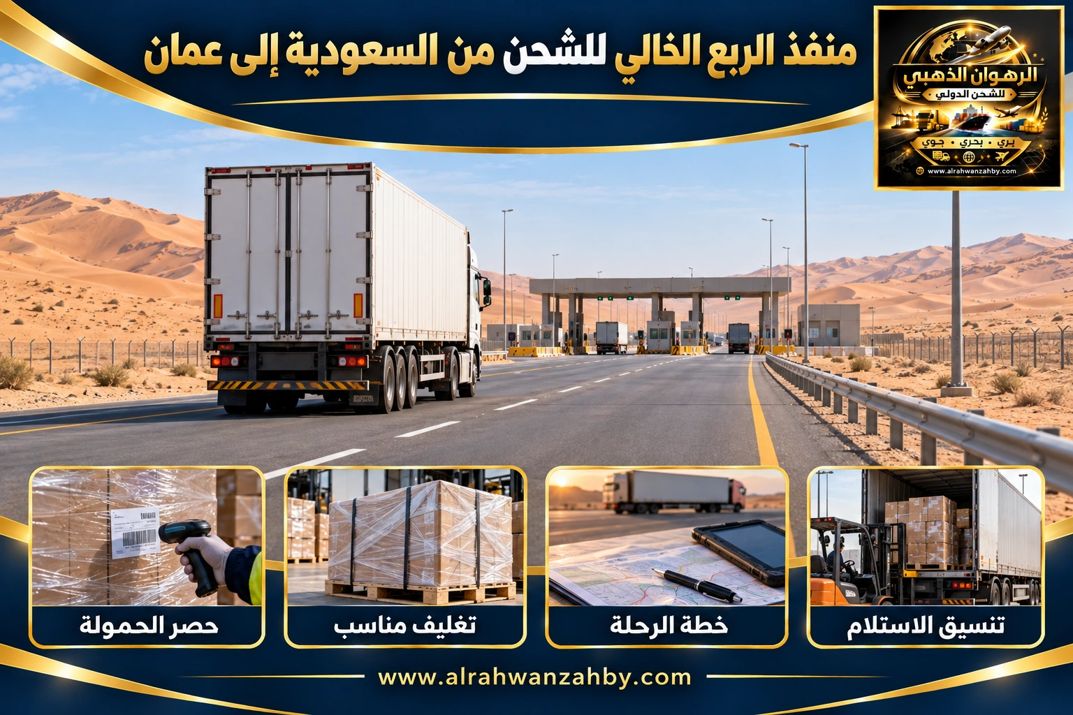 منفذ الربع الخالي للشحن من السعودية إلى عمان
