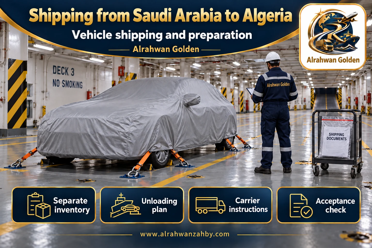Vehicle shipping and preparation — Shipping from Saudi Arabia to Algeria