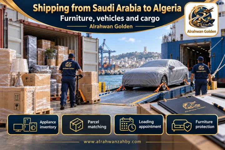 Furniture, vehicles and cargo — Shipping from Saudi Arabia to Algeria