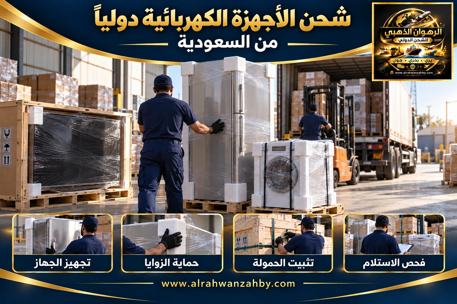 شحن الأجهزة الكهربائية دوليًا من السعودية