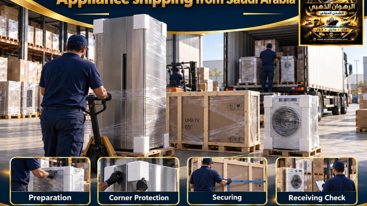 Appliance shipping from Saudi Arabia