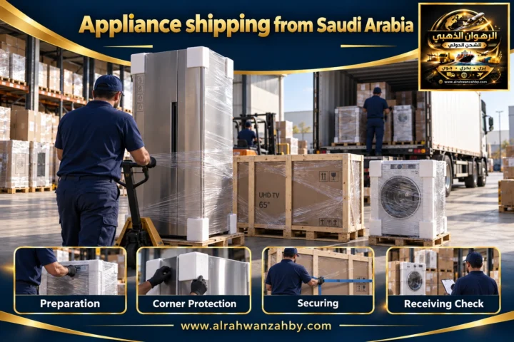 Appliance shipping from Saudi Arabia