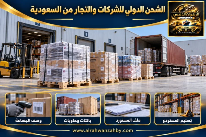 الشحن الدولي للشركات والتجار من السعودية