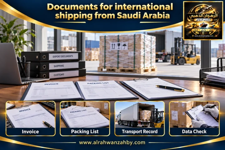 Documents for international shipping from Saudi Arabia