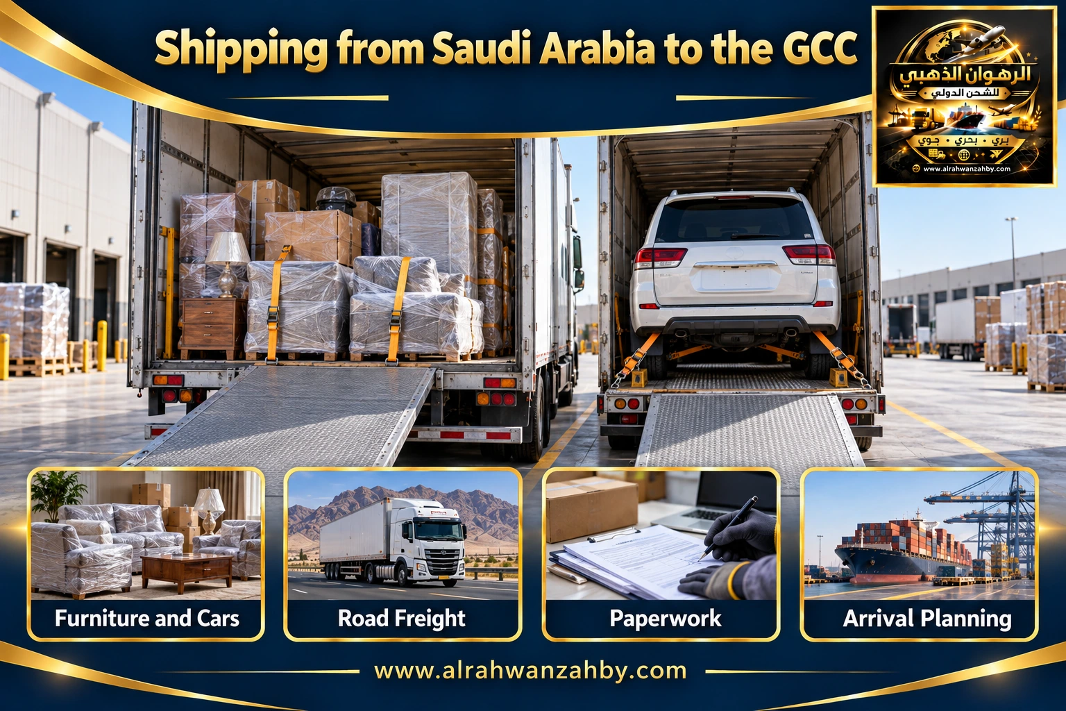 Shipping from Saudi Arabia to the GCC — preparation and delivery