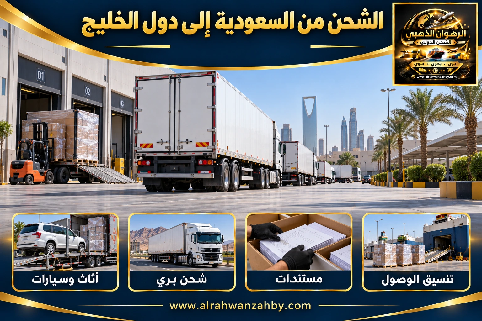 الشحن من السعودية إلى دول الخليج