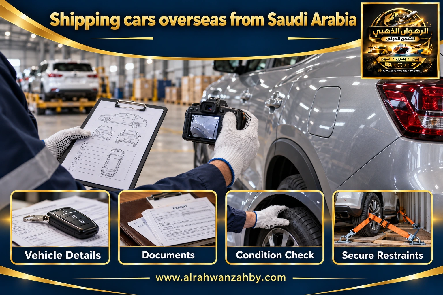 Shipping cars overseas from Saudi Arabia — preparation and delivery