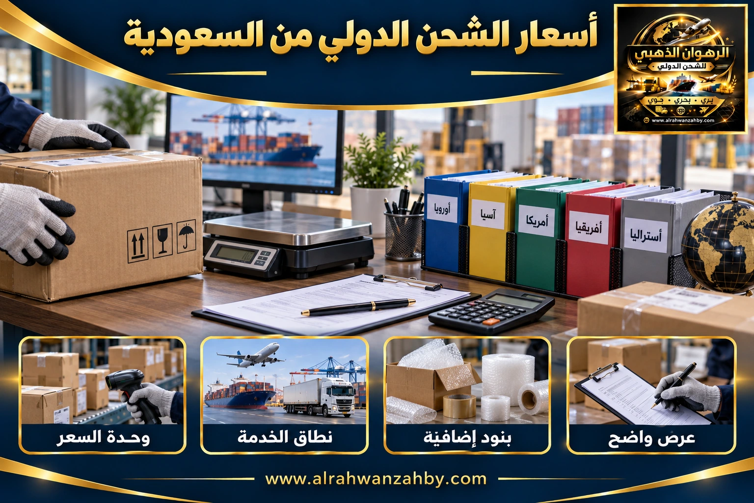 أسعار الشحن الدولي من السعودية
