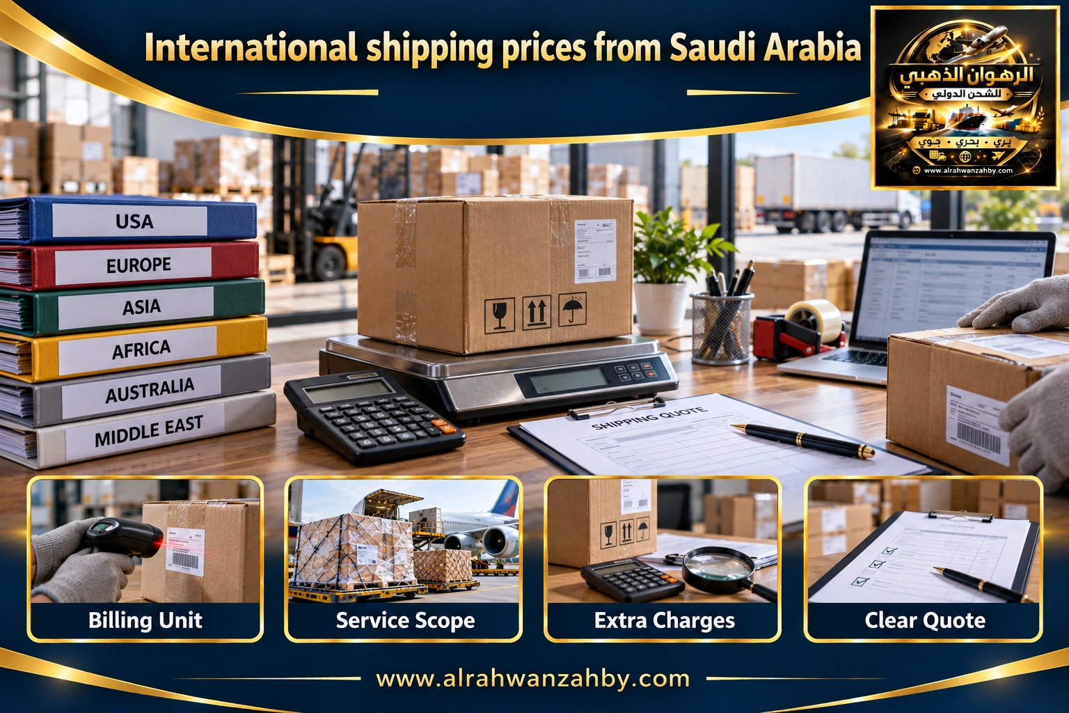 International shipping prices from Saudi Arabia