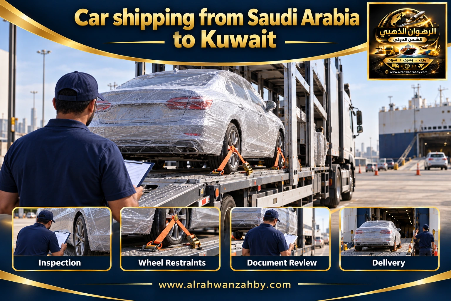 Car shipping from Saudi Arabia to Kuwait
