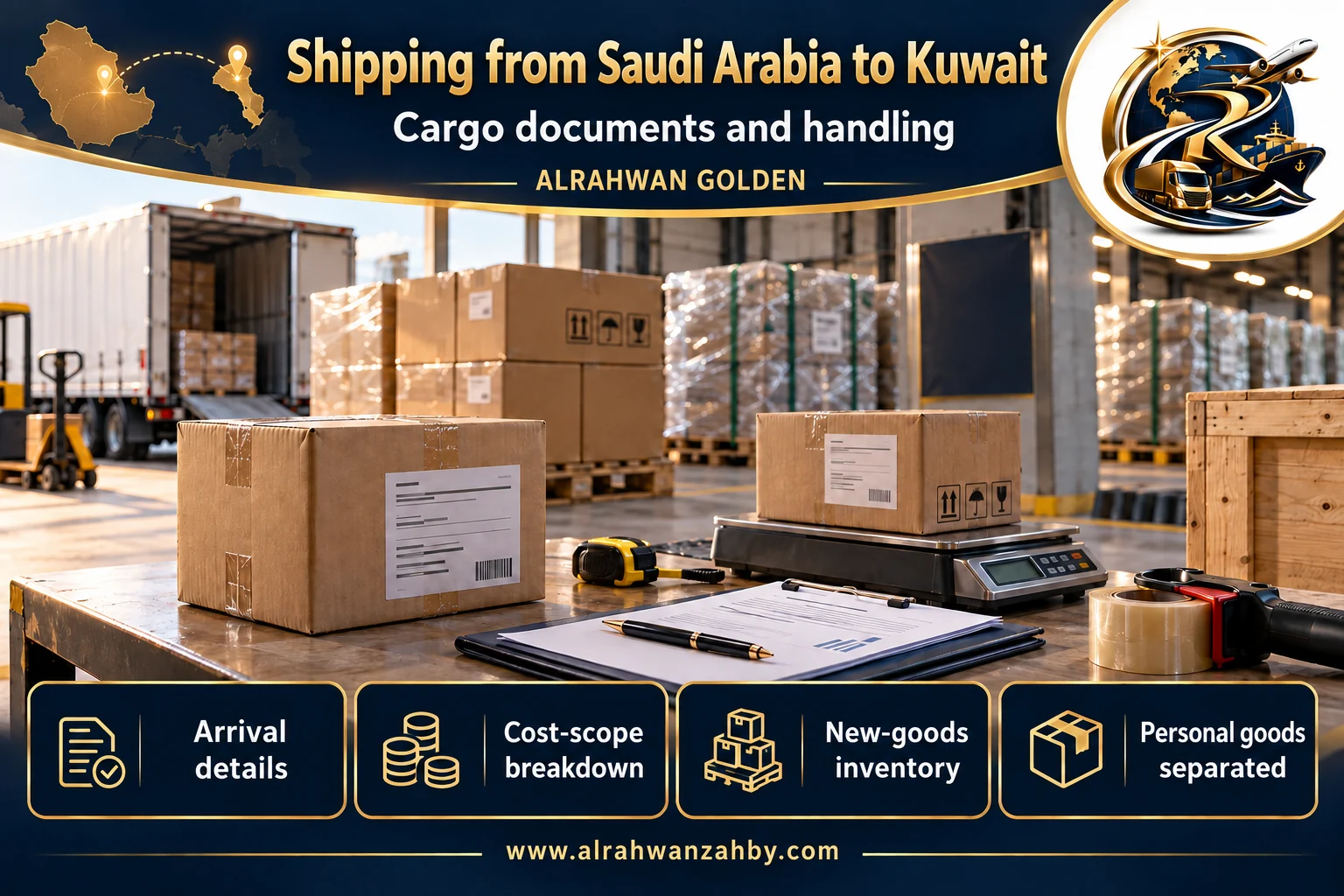 Cargo documents and handling — Shipping from Saudi Arabia to Kuwait