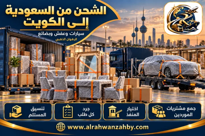 سيارات وعفش وبضائع، الشحن من السعودية إلى الكويت