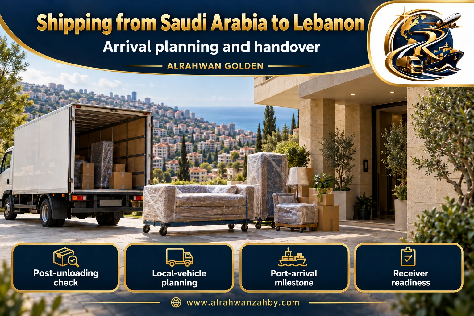Arrival planning and handover — Shipping from Saudi Arabia to Lebanon