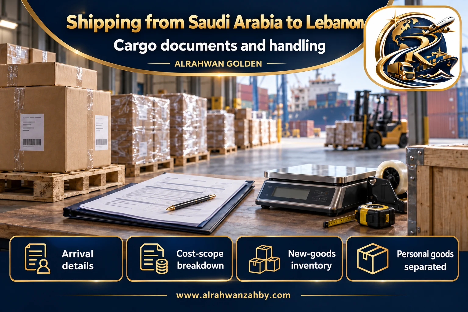 Cargo documents and handling — Shipping from Saudi Arabia to Lebanon
