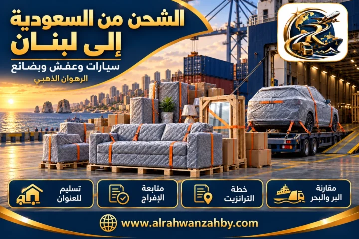 سيارات وعفش وبضائع، الشحن من السعودية إلى لبنان