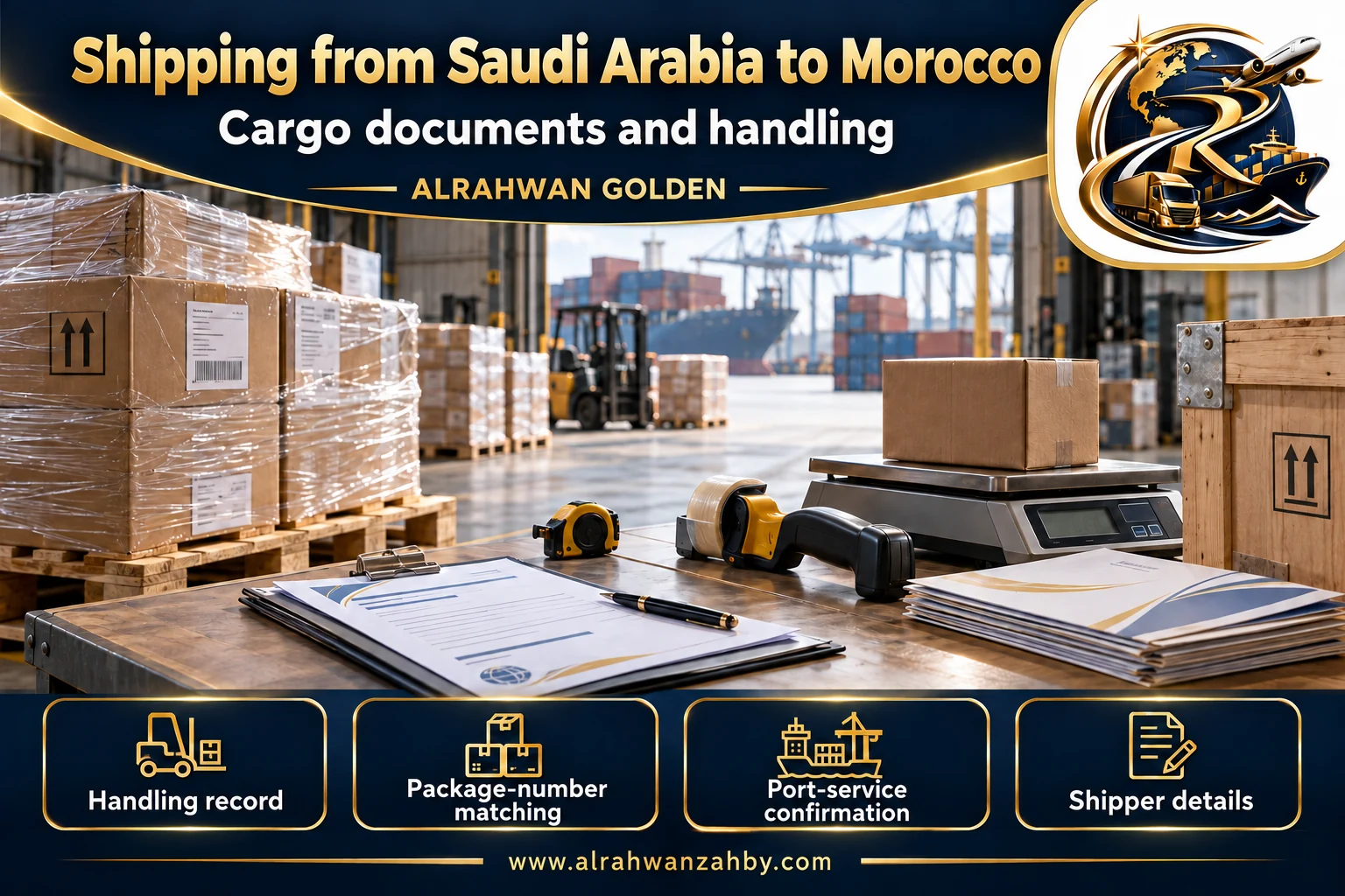 Cargo documents and handling — Shipping from Saudi Arabia to Morocco
