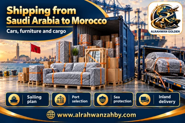 Cars, furniture and cargo — Shipping from Saudi Arabia to Morocco