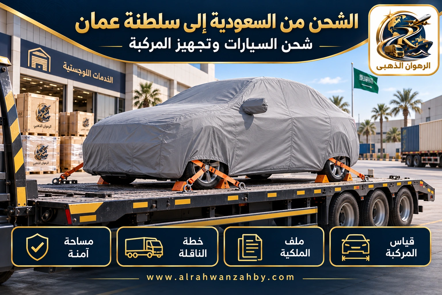 الشحن من السعودية إلى سلطنة عمان — شحن السيارات وتجهيز المركبة