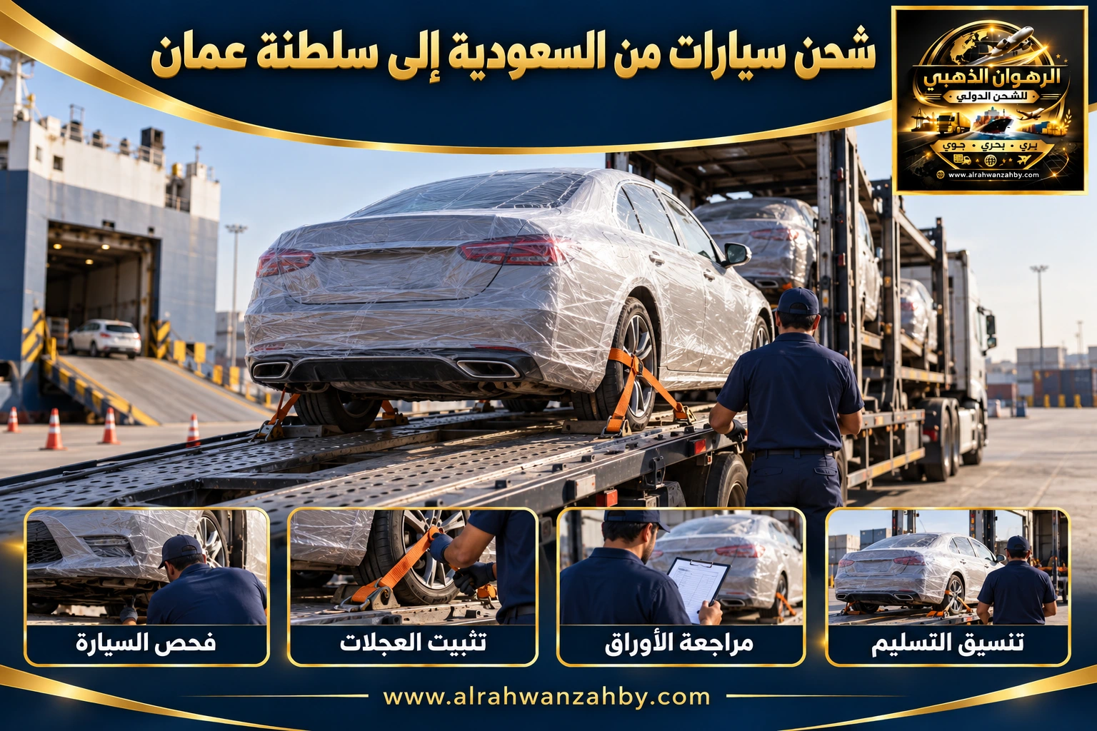 شحن سيارات من السعودية إلى سلطنة عمان
