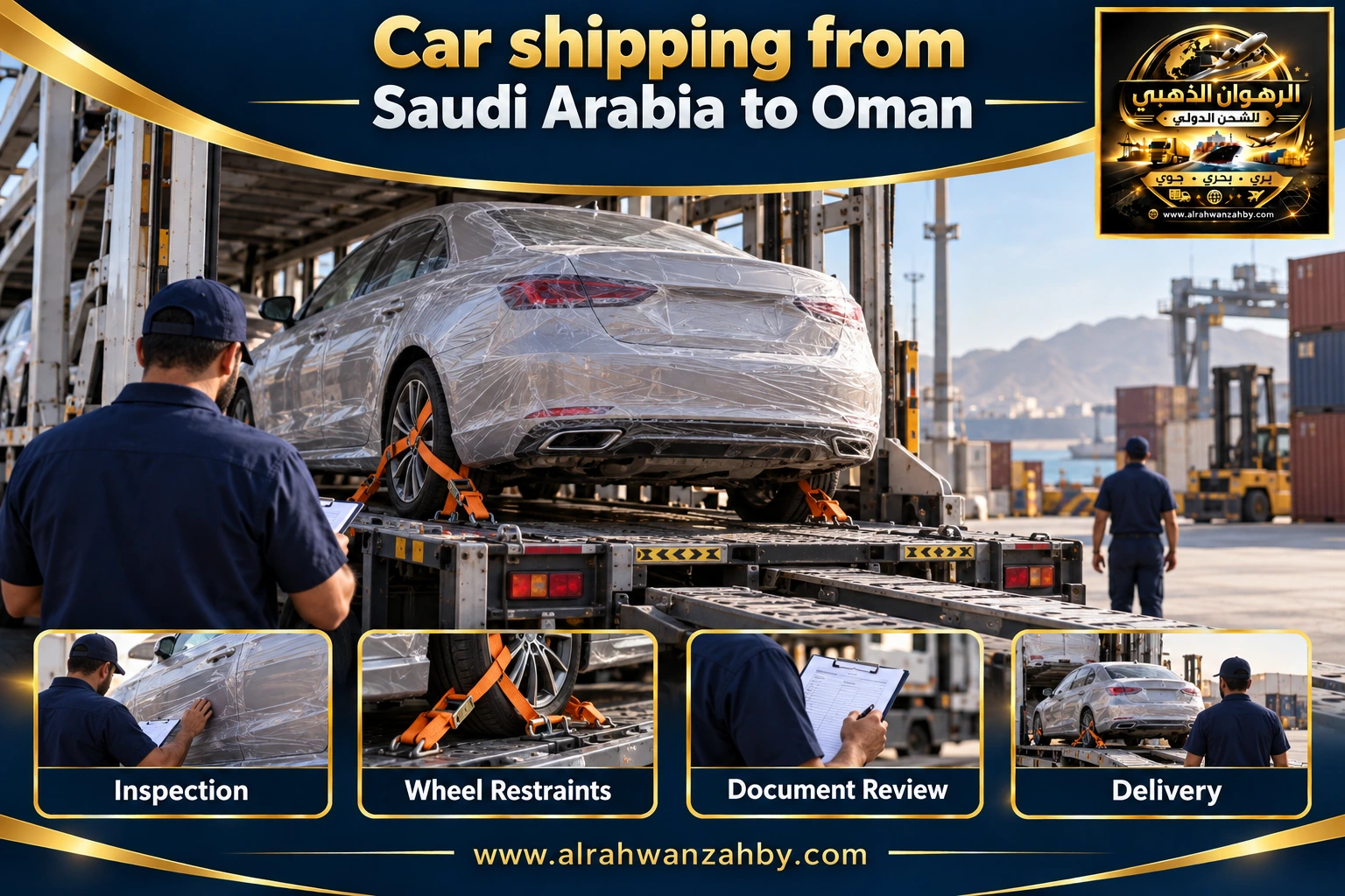 Car shipping from Saudi Arabia to Oman