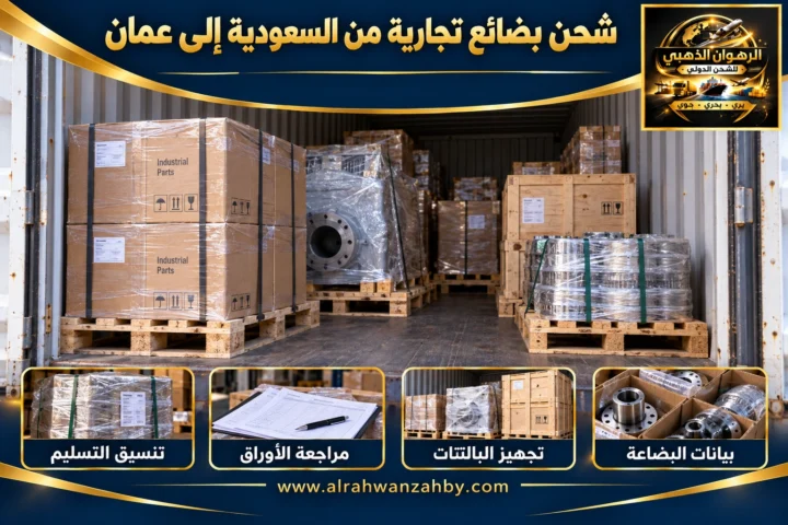 شحن بضائع تجارية من السعودية إلى عمان