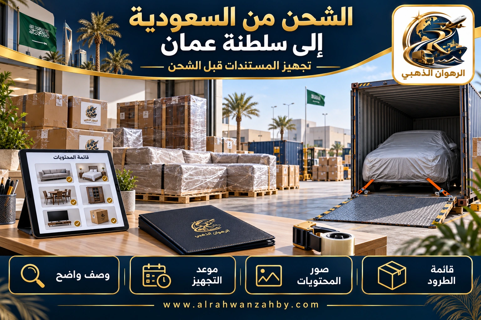 الشحن من السعودية إلى سلطنة عمان — تجهيز المستندات قبل الشحن