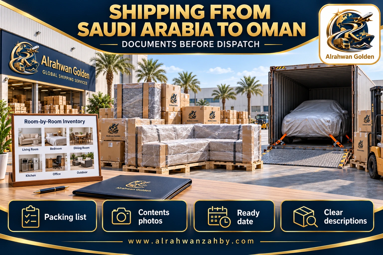 SHIPPING FROM SAUDI ARABIA TO OMAN — DOCUMENTS BEFORE DISPATCH