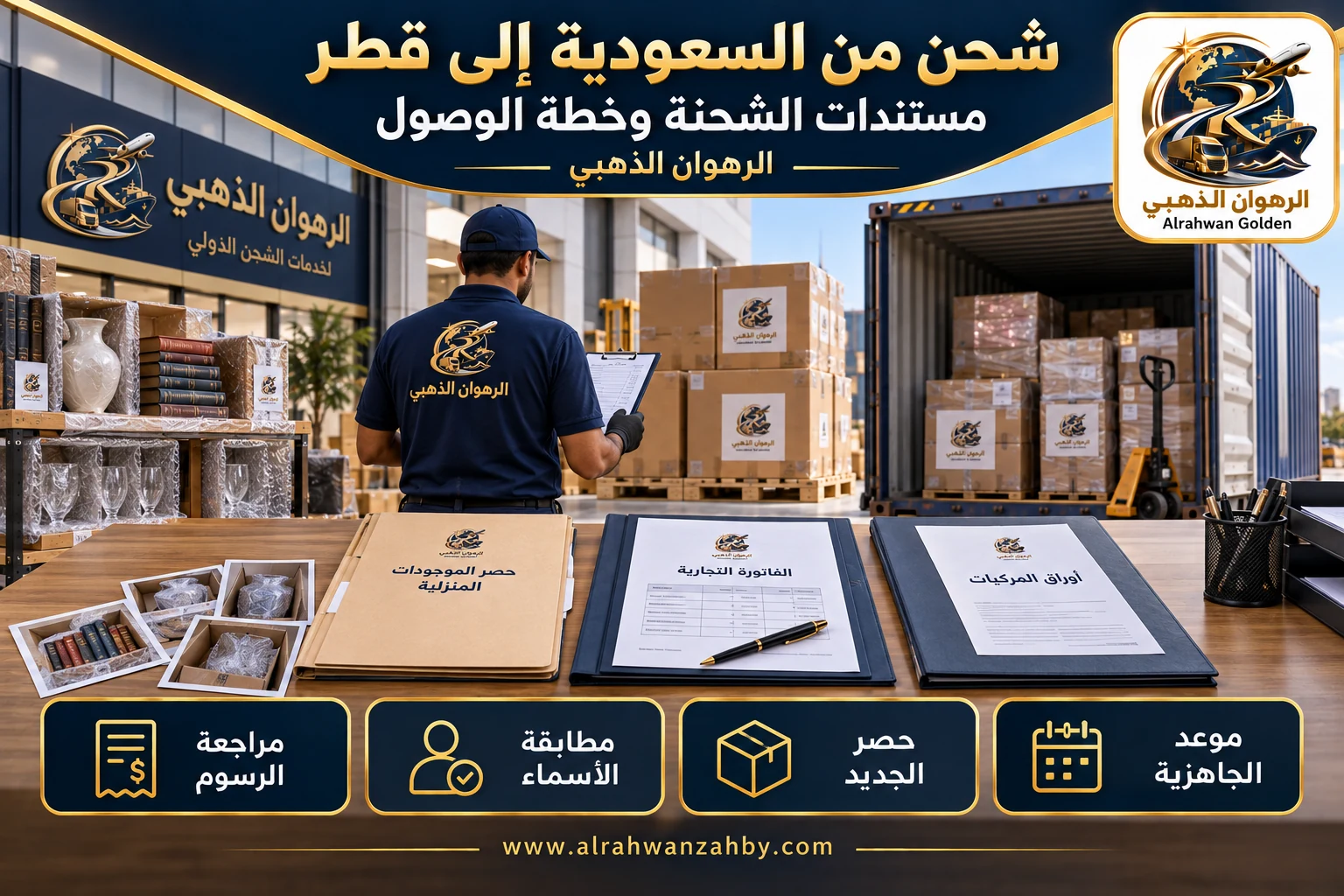 مستندات الشحنة وخطة الوصول — شحن من السعودية إلى قطر