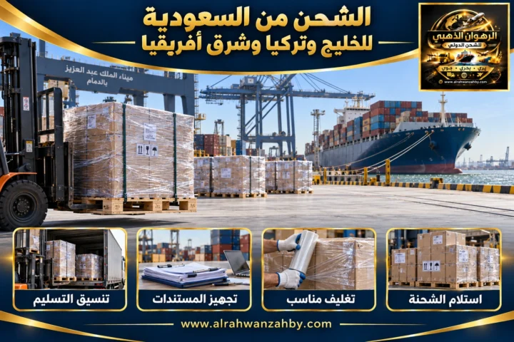 الشحن من السعودية للخليج وتركيا وشرق أفريقيا