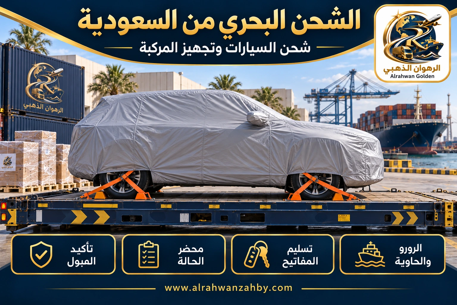 الشحن البحري من السعودية — شحن السيارات وتجهيز المركبة