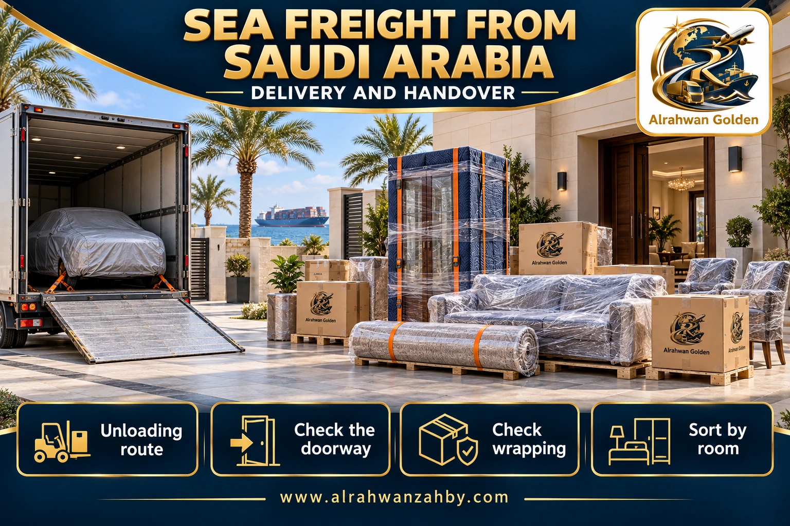SEA FREIGHT FROM SAUDI ARABIA — DELIVERY AND HANDOVER