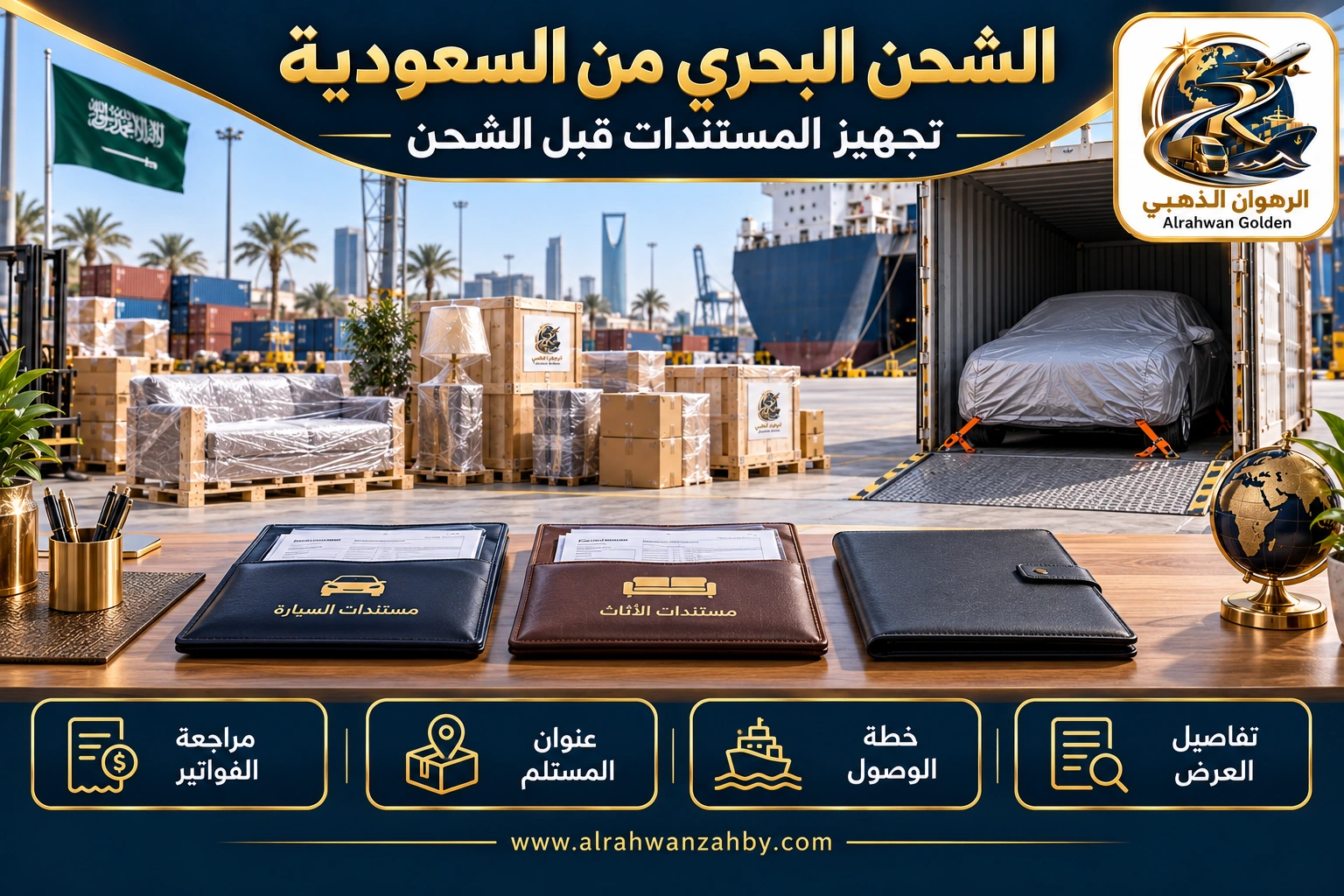 الشحن البحري من السعودية — تجهيز المستندات قبل الشحن