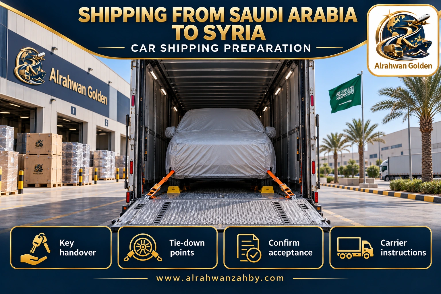 SHIPPING FROM SAUDI ARABIA TO SYRIA — CAR SHIPPING PREPARATION
