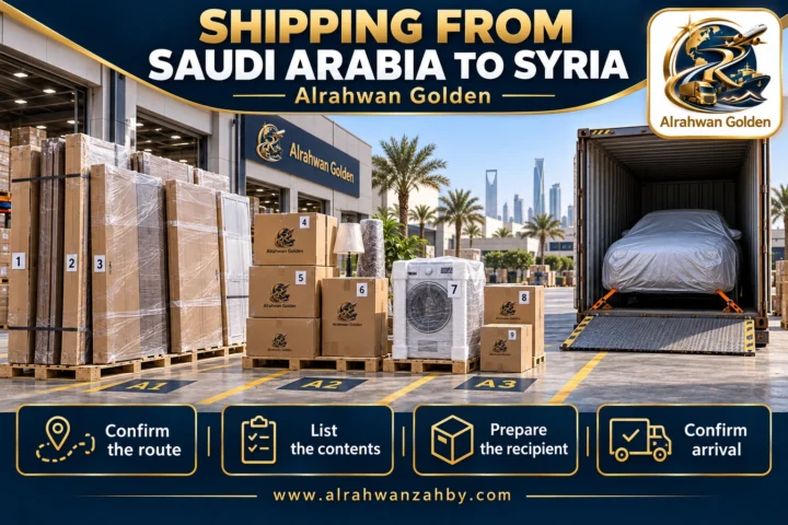 SHIPPING FROM SAUDI ARABIA TO SYRIA — Alrahwan Golden