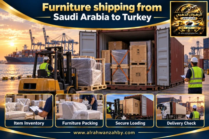 Furniture shipping from Saudi Arabia to Turkey