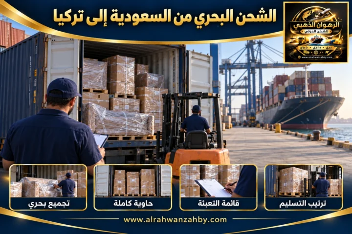 الشحن البحري من السعودية إلى تركيا