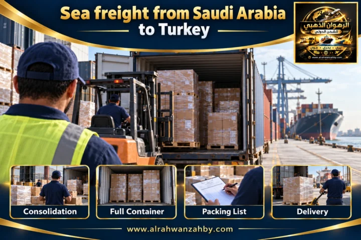 Sea freight from Saudi Arabia to Turkey