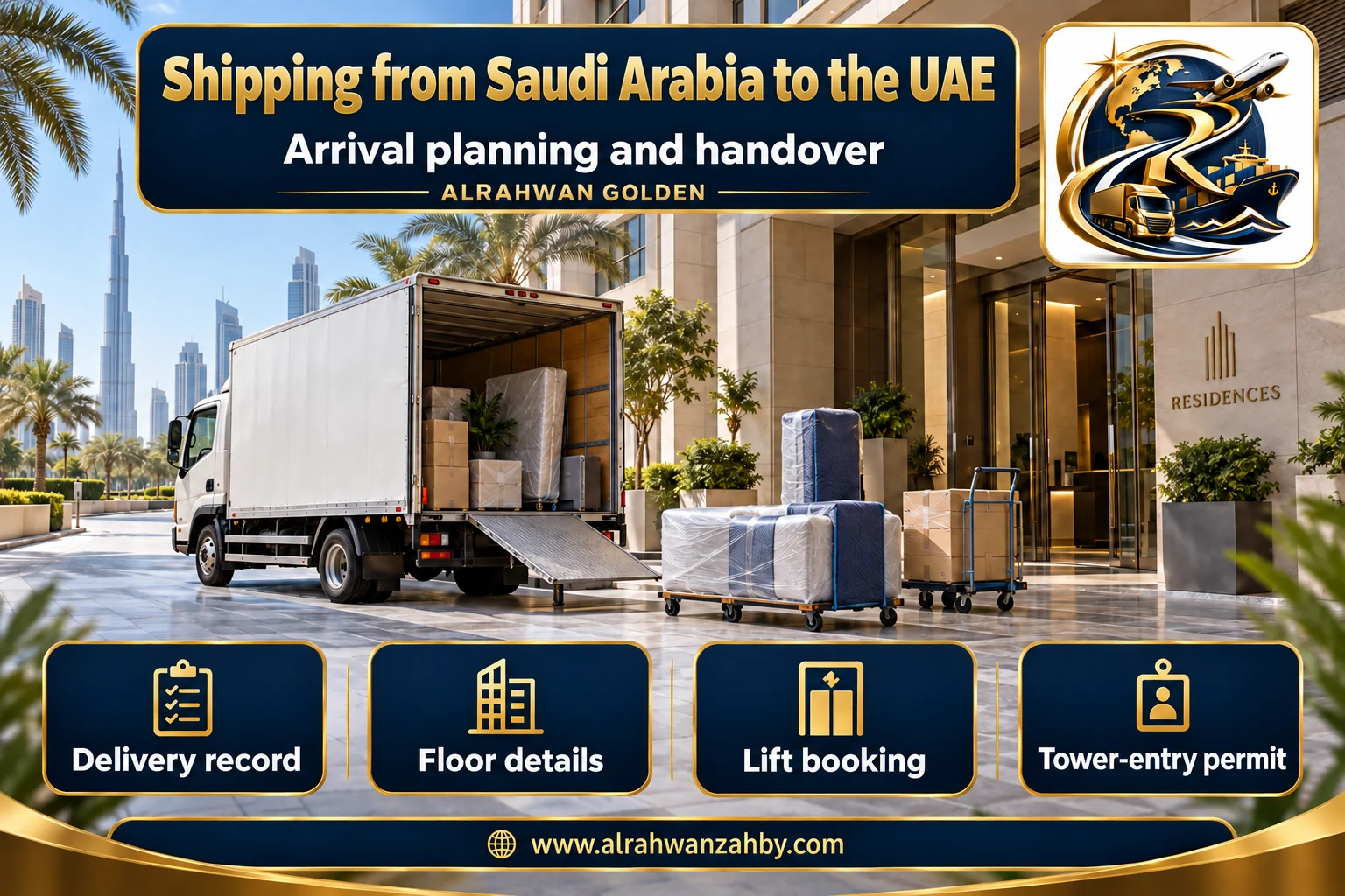 Arrival planning and handover — Shipping from Saudi Arabia to the UAE