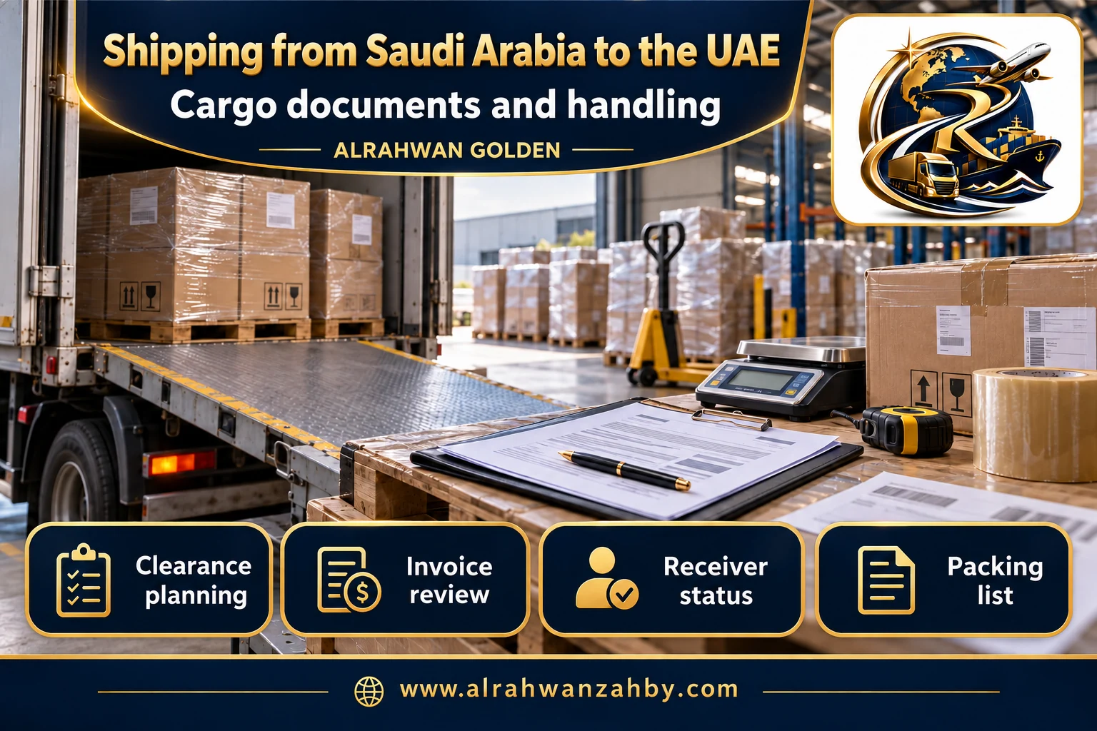 Cargo documents and handling — Shipping from Saudi Arabia to the UAE