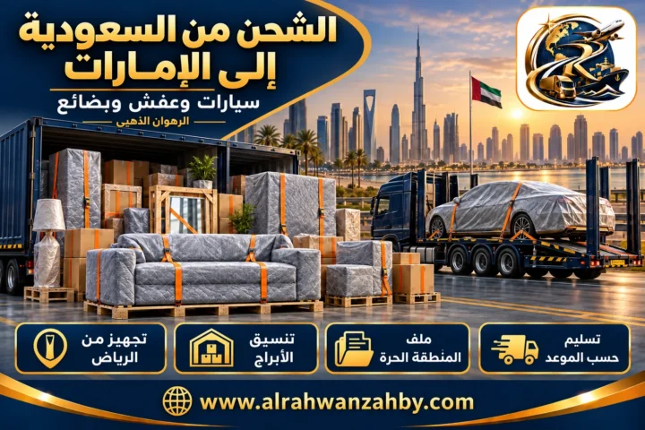 سيارات وعفش وبضائع، الشحن من السعودية إلى الإمارات