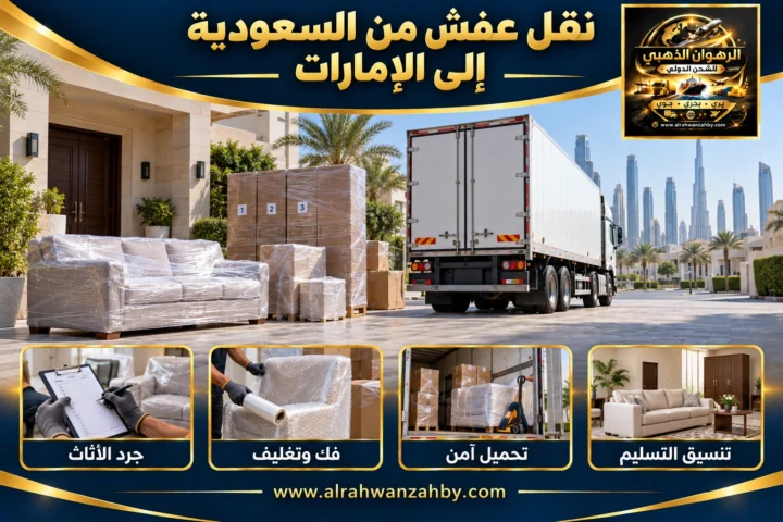 نقل عفش من السعودية إلى الإمارات