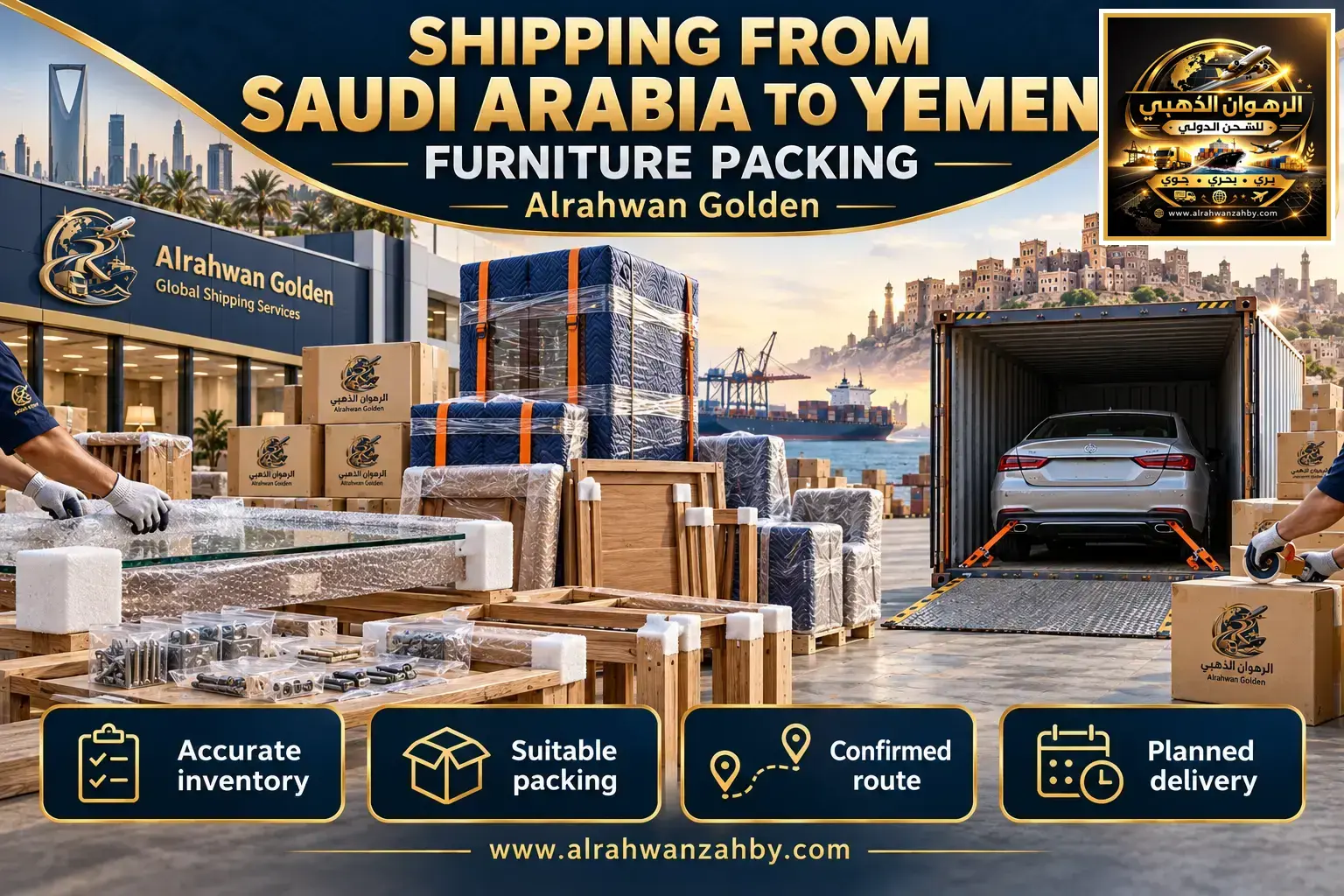 Shipping From Saudi Arabia To Yemen — Furniture Packing