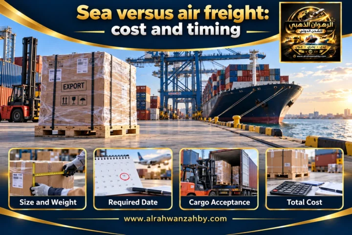 Sea versus air freight: cost and timing
