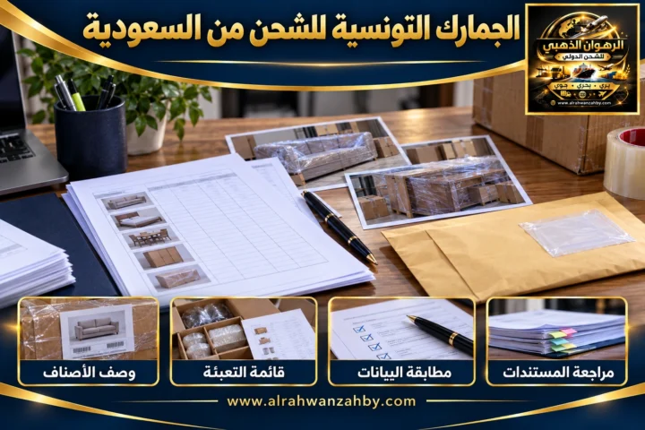 الجمارك التونسية للشحن من السعودية